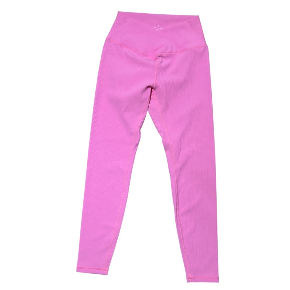 Nikkib Sportswear Ribbed Leggings Pink Size Large